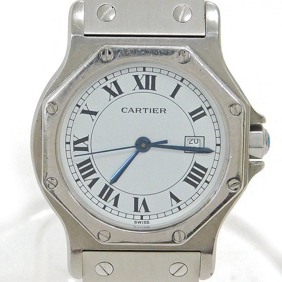 RARE! Cartier Octagon Santos 30mm Watch!!!! main image 8